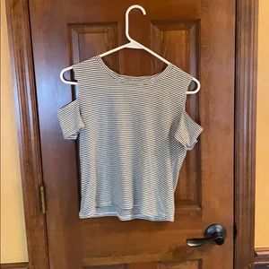 Striped cropped shirt!